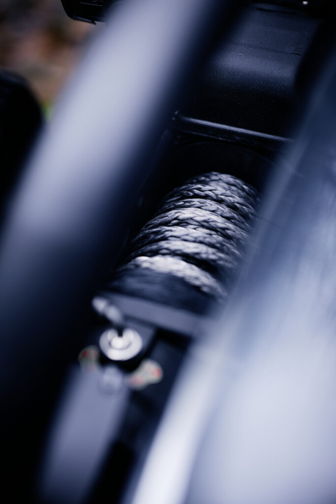 Seilwinde am Jeep Wrangler JKU, Detailansicht