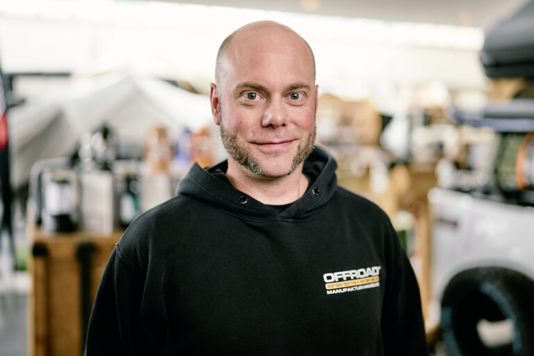 Holger, warehouse and spare parts at Offroad Manufaktur Hamburg