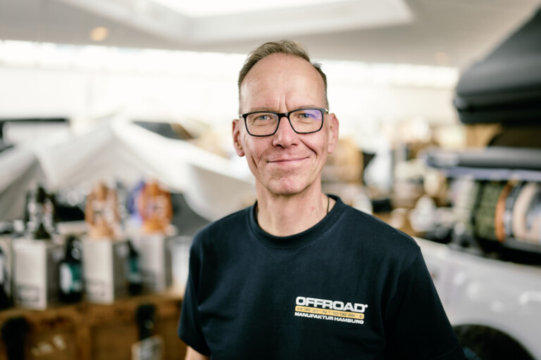 Christian, master mechanic in the Offroad Manufaktur Hamburg team