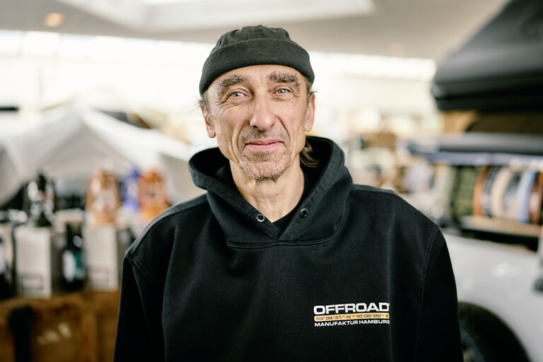 Andreas, mechanic in the Offroad Manufaktur Hamburg team