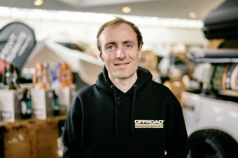 Niklas, apprentice at Offroad Manufaktur Hamburg